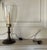 Georgian Style Mahogany & Brass Candlestick Lamps With Hurricane Shades - A Pair For Sale In New York - Image 6 of 18