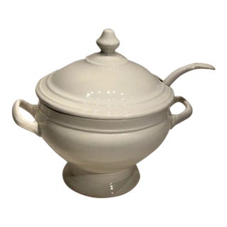 Vintage Belgium Ceramic Soup Tureen - #354 For Sale