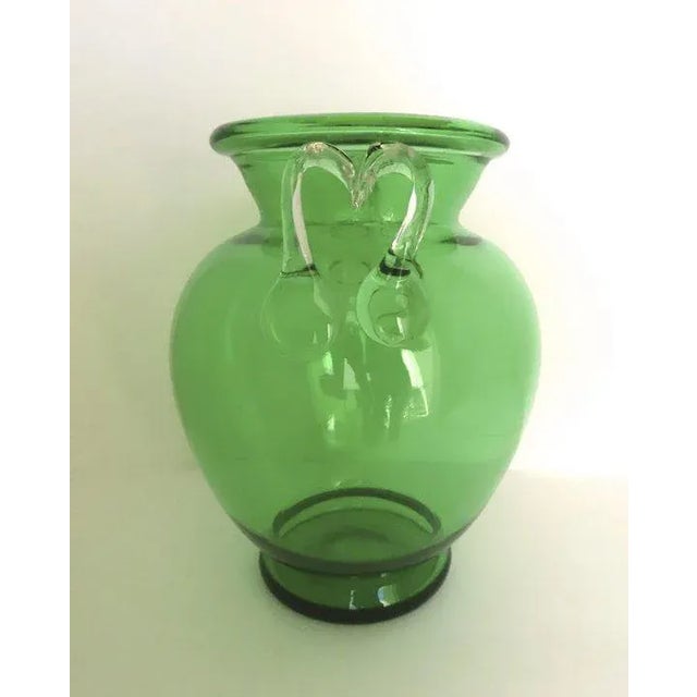 Steuben Pomona Green Art Glass Vase Early 20th Century For Sale - Image 10 of 13