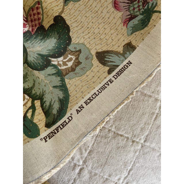 American Vintage Lee Jofa Penfield Print Fabric- 19 Yards Available For Sale - Image 3 of 4