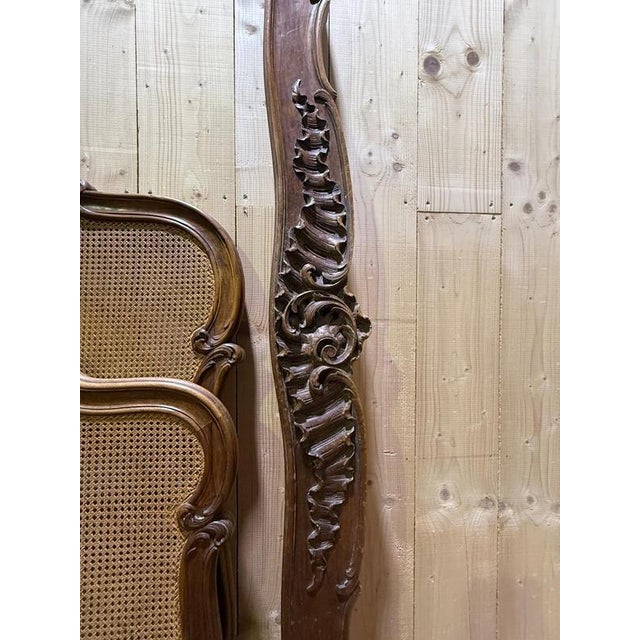Louis XV Style Cane Bed For Sale - Image 5 of 9