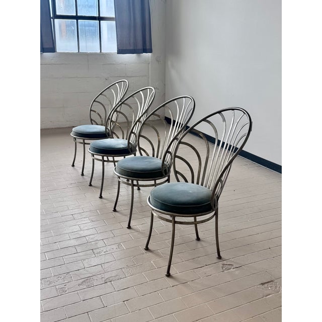 Mid-Century Modern Mid Century Steel Sculptural Dining Chairs Attributed to Arthur Umanoff For Sale - Image 3 of 16