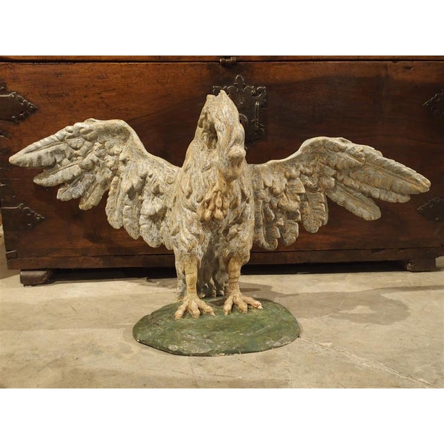 Circa 1700 Carved and Polychrome Wooden Pelican Sculpture From Tuscany