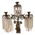 Mid 19th Century Victorian Bronze and Crystal Candelabra For Sale