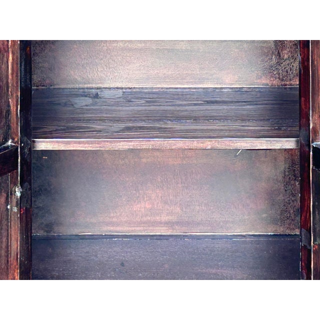 Tibetan Style Green Ochre Two Snowlions End Table Nightstand For Sale - Image 14 of 15