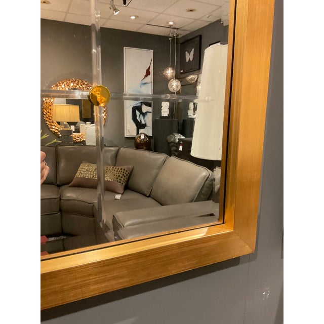 Modern Global Views Modern Gold Finished Beaumont Square Wall Mirror For Sale - Image 3 of 4