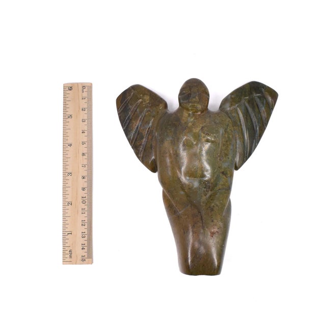 Stone Early 20th Century Shona Stone Angel Sculpture Mzimba Collection For Sale - Image 7 of 7