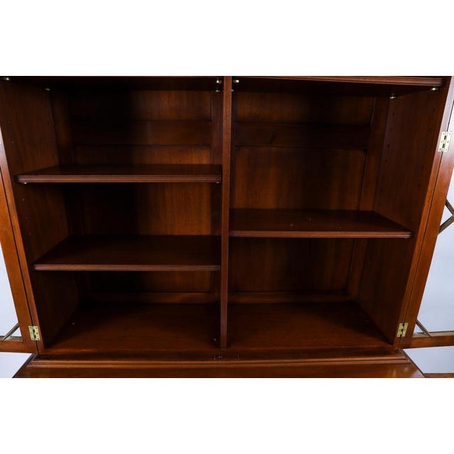Vintage English George III Revival Library Bookcases, Set of 2 For Sale - Image 13 of 16