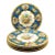 1920s Myott "The Bouquet" Cobalt Blue and Gold-Gilded Dinner Plates P. Granet - Set of 6 For Sale