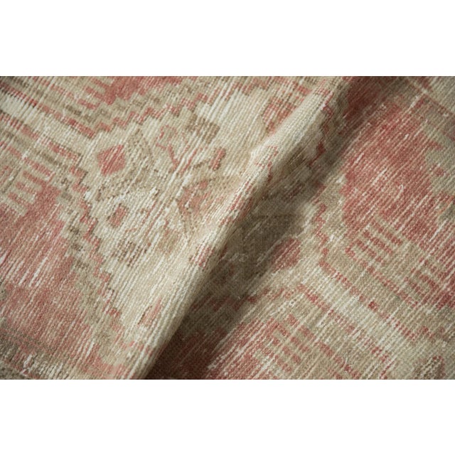 Shabby Chic Vintage Distressed Oushak Rug Runner - 2'9" X 5'4" For Sale - Image 3 of 10