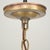 Metal Vintage Art Deco Scalloped Stenciled Opal Glass Pendant Light For Sale - Image 7 of 8
