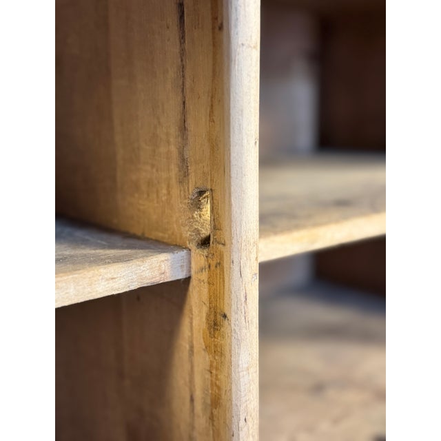 Antique English Deep Pine Dresser or Sideboard W/ Six Bun Feet | Circa 1890 For Sale - Image 13 of 18