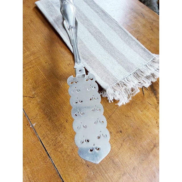 Tiffany and Co. Antique Silver Plated Tiffany & Co Asparagus Serving Tongs For Sale - Image 4 of 8