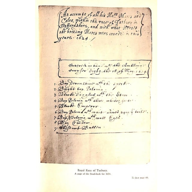 White "The Royal Studs of the Sixteenth and Seventeenth Centuries" 1935 Prior, c.m. For Sale - Image 8 of 8
