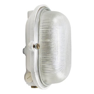 Vintage French Industrial Cast Iron Wall Light from Mapalec For Sale