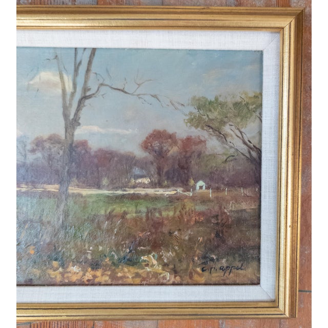 Early 20th Century Impressionist New England Landscape Painting by Charles Appel For Sale - Image 4 of 10