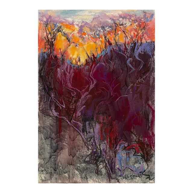 1990s Susan Glendenning Abstract Landscape For Sale