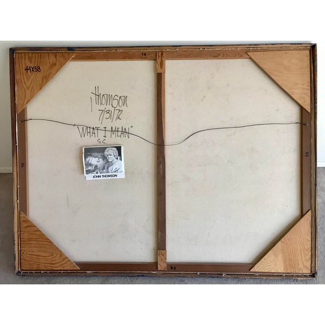 1972 John Thomson (Santa Cruz, California) Abstract Painting For Sale - Image 12 of 12