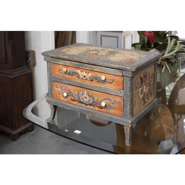 Late 19th Century Scandinavian Hand-Painted Specimen Chest For Sale - Image 4 of 11