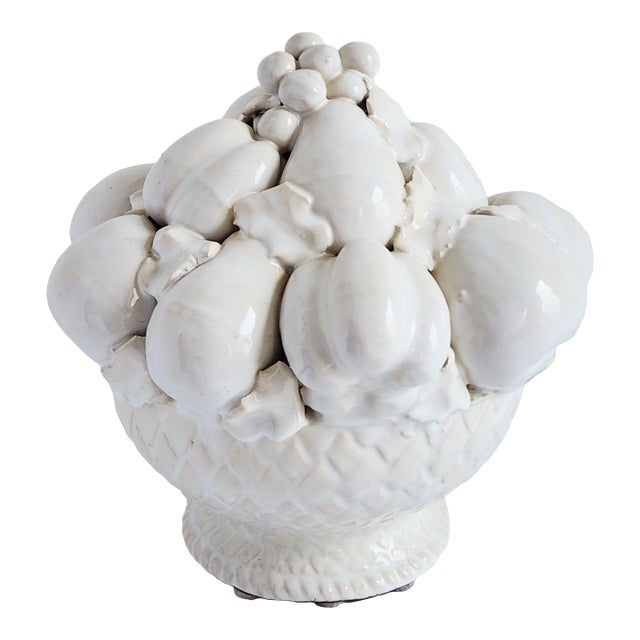 Vintage Italian Ceramic Fruit Topiary For Sale