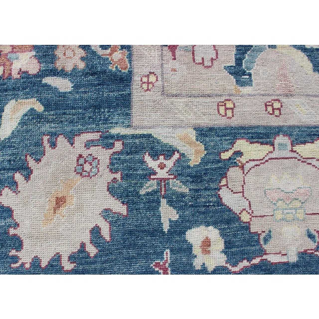 Large Turkish Oushak Rug by Keivan Woven Arts 12'3 X 16'1 For Sale - Image 10 of 12