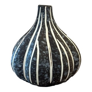 Striped Gourd Bud Vase For Sale