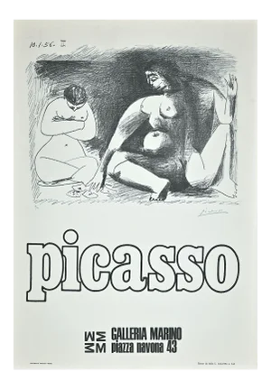 Picasso Exhibition Poster, Offset, 1974