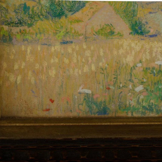 Mid 20th Century "Country Cottage" Impressionist Style Landscape Oil Painting, Framed For Sale - Image 4 of 9