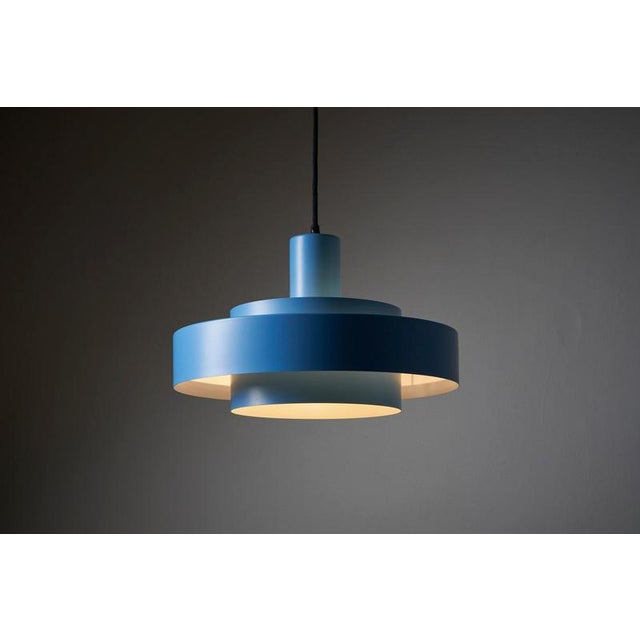 1960s Blue Equator Pendant attributed to Jo Hammerborg for Fog & Mørup, 1968 For Sale - Image 5 of 9