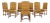 Set of Eight French Louis XIII Os De Mouton Maple Dining Chairs For Sale