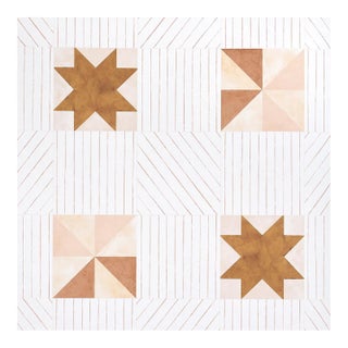 Sample - Schumacher x Backdrop Alexander Wallpaper in Terracotta & Warm Peach For Sale