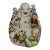 Large Vintage Chinese Famille Rose Porcelain 11.25" Laughing Buddha 5 Children Statue China 1960s-1980s For Sale