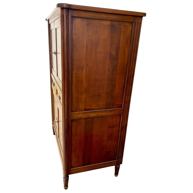1940s Louis XVI Style Sideboard with Brass Hardware, 1940s For Sale - Image 5 of 9