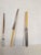 2026 Contemporary 'Knives and Forks No.3' Minimalist Still Life Oil Painting by British Artist Brendan Lancaster, Unframed For Sale - Image 9 of 10