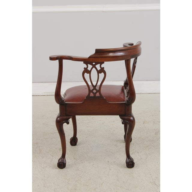Southwood Ball & Claw Mahogany Corner Chair For Sale In Philadelphia - Image 6 of 17