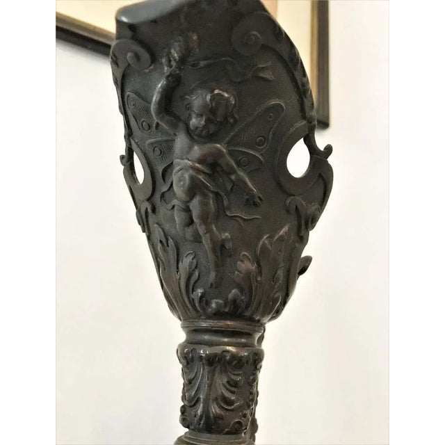 Metal Neo-Renaissance Angel Ewer, 19th Century For Sale - Image 7 of 13