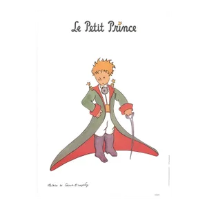 2015 Antoine de Saint Exupery 'The Little Prince and Red Cape' Modernism Multicolor,Green,Red France Offset Lithograph