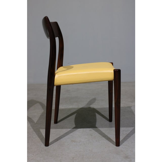 1960s Vintage Model 77 Dining Chairs in Rosewood by Niels O. Moller for J.L. Møllers, 1960, Set of 6 For Sale - Image 5 of 10
