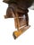 Brown Early 20th Century Primitive Gothic Revival Flanged Top Wood Bench For Sale - Image 8 of 13