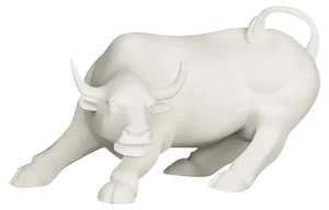 White Wall Street Bull Ceramic from VGnewtrend