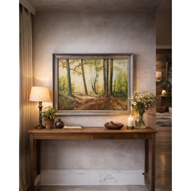 Conrad Felixmüller, Landscape, 1949, Oil on Canvas For Sale - Image 7 of 7