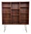 1970s Walnut Mid Century Modern Bookcase For Sale