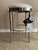 2020s Baker Furniture Minimalist Counter Stool, Polished Nickel Base, Swivel Seat in White Suede - Pair For Sale - Image 5 of 18