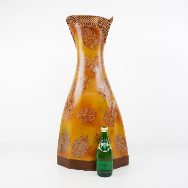 1970s Mid-Century Modern Fiberglass Vase For Sale - Image 4 of 6