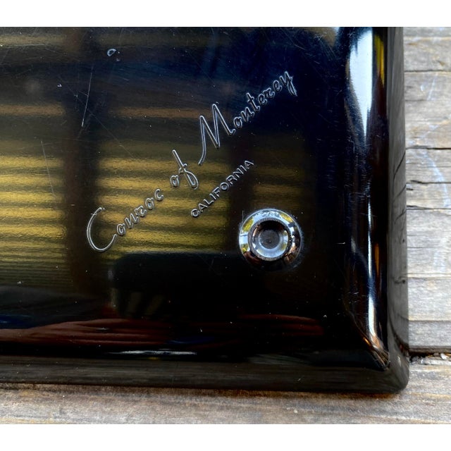 Vintage Couroc of Monterey "America" Circus Wagon Tray | Barnum & Bailey Commemorative Design | Mid-Century California For Sale - Image 11 of 12