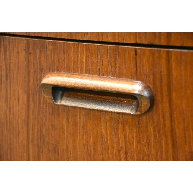 Brown Danish Modern Teak Desk For Sale - Image 8 of 9