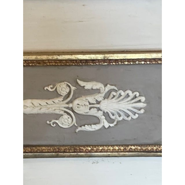 19th Century 19th C. French Neoclassical Trumeau Mirror For Sale - Image 5 of 14