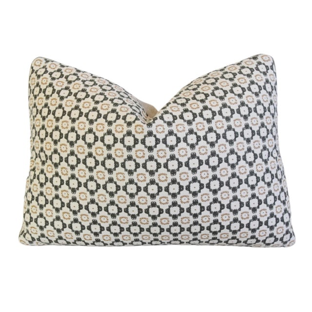 Textile Designer Lee Jofa Ambit Neutral Palette Feather/Down Pillow 23" X 17" For Sale - Image 7 of 7