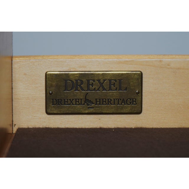 Drexel Heritage Country French Cherry & Burl Wood Buffet Server For Sale - Image 18 of 18