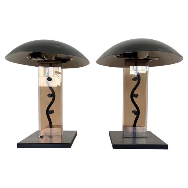 Large Mid-Century Table Lamps from Kamenicky Senov, 1980s, Set of 2 For Sale - Image 9 of 9